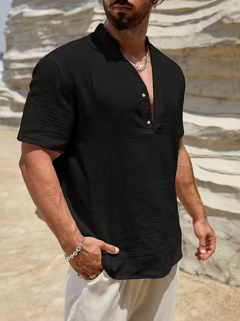 Camisa Henley Linho Coast