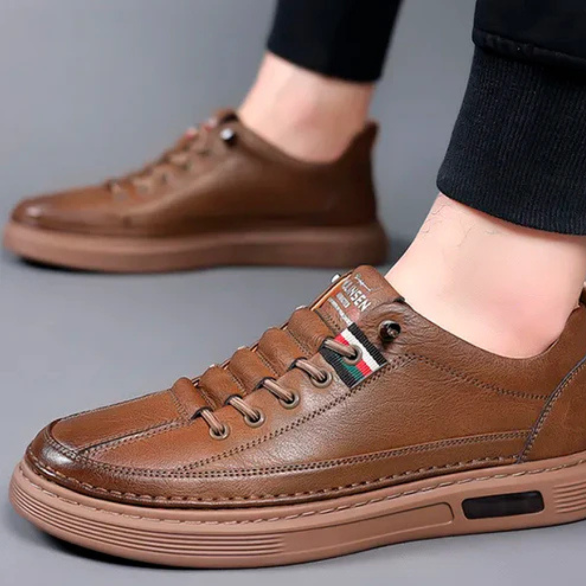 Tênis Evolt Masculino de Couro Italiano + BRINDE