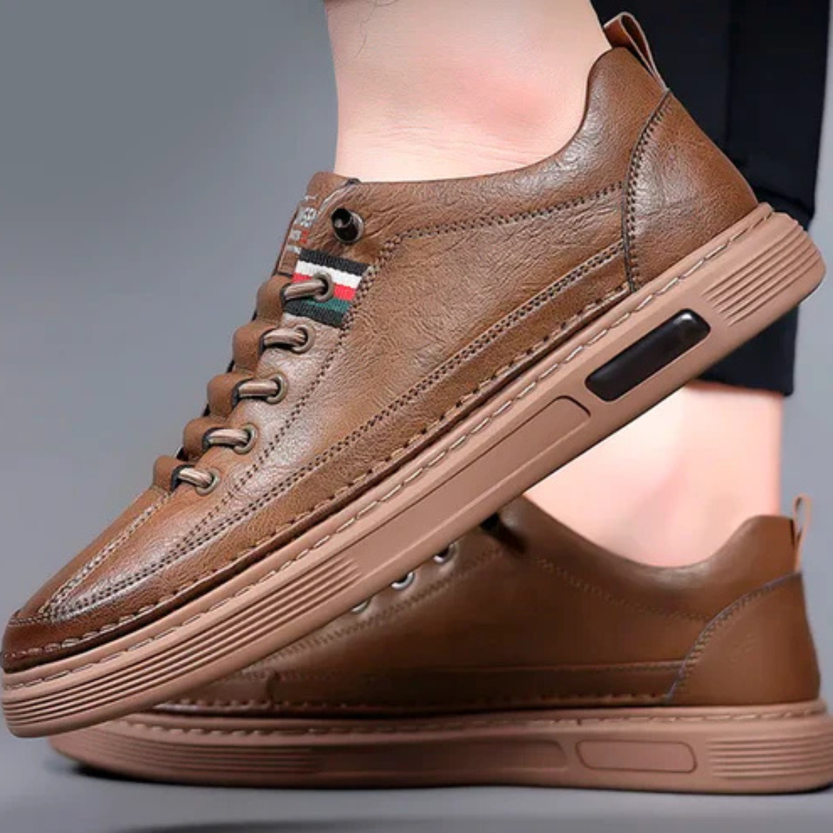 Tênis Evolt Masculino de Couro Italiano + BRINDE